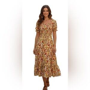 Hayden Libby Floral Midi Dress